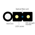 Fiber Optic Drop Cable G652D G657A1 G657A2 Armoured Customized Color