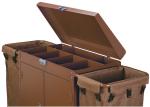 Small Housekeeping Carts For Hotels / Room Service Equipments with 2 Heavy Duty