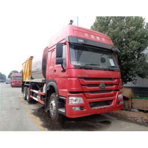 HOWO 10 Wheels Road Construction Machinery Synchronous Gravel Seal Truck 8m3
