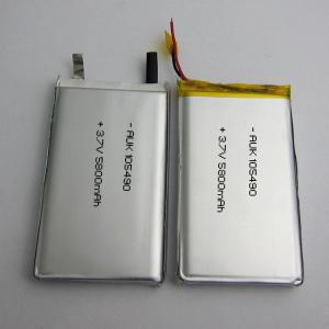 China Tablet 5800mah Custom LiPo Battery 1S1P Short Circuit Protection factory