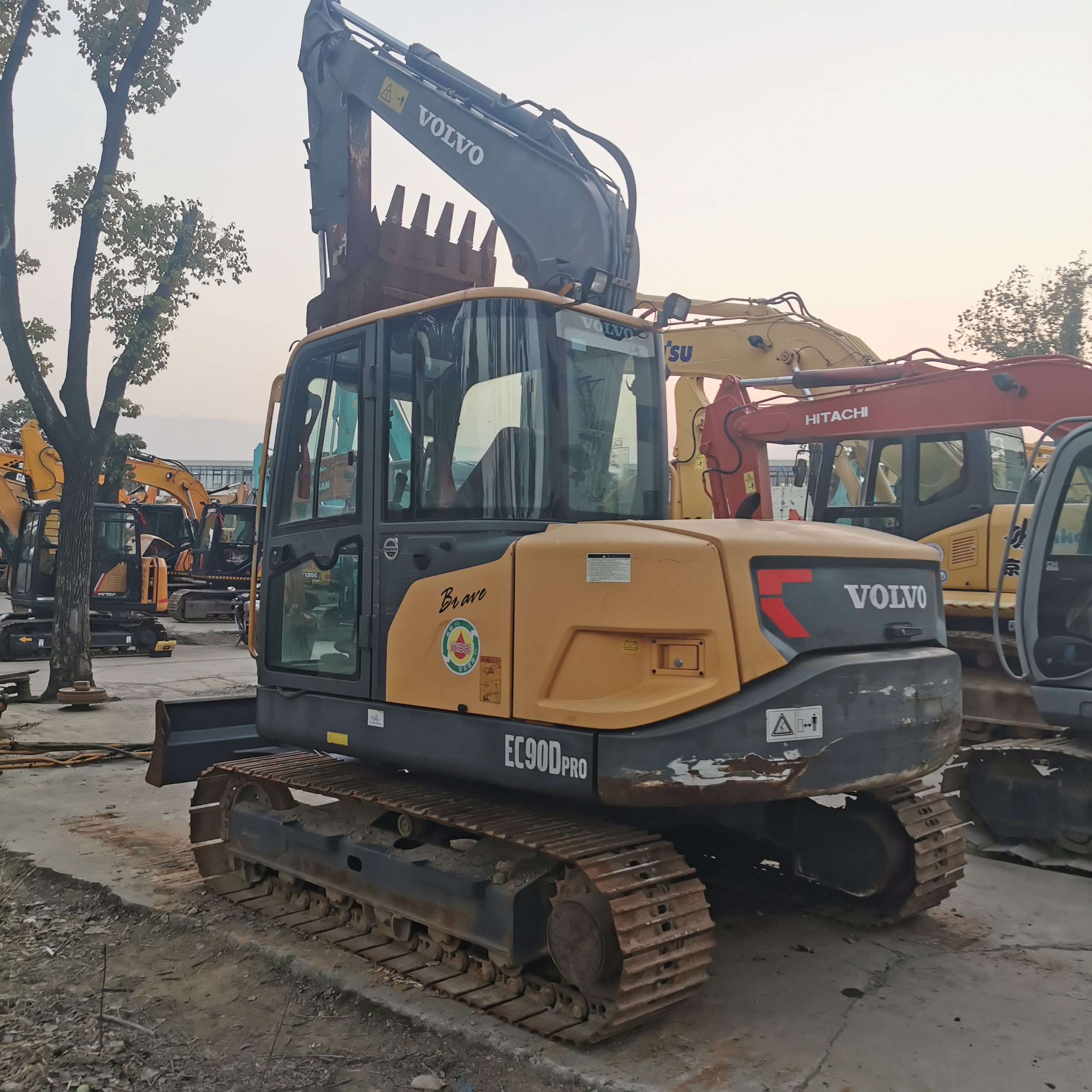 2021 year Korea original small 9 ton volvo ec90 used excavator with 800 working hours