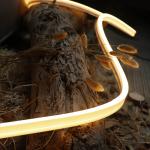 3000K Polyurethane Flexible Neon Strip IP68 Warm White DC24V for indoor &