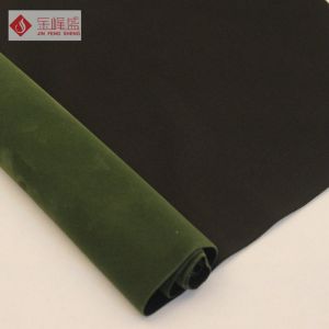 Customized Polyester Jewelry Box Lining Fabric Green With Kintted Fabric