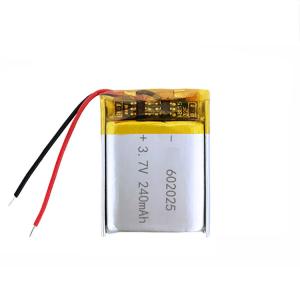 China 500 Cycles 3.7V Li Polymer Cell 250mAh Polymer Lithium Battery With KC factory