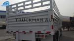 20 Feet Flatbed Full Trailer Truck Common Stuff Function 30000kg Loading Weight