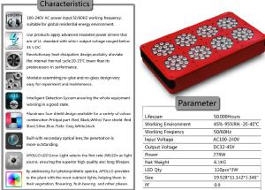 China 2 years warranty Apollo 8 led panel grow light 120pcs Bridgelux 3w grow chip weed lamps factory