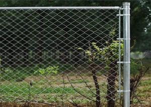 China 3.5mm Wire Diameter 6 Foot Chain Link Fencing Protection Diamond Mesh factory