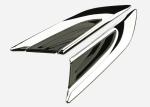 HONDA CIVIC 2016 Professional Auto Body Trim Parts , Chromed Fender Garnish