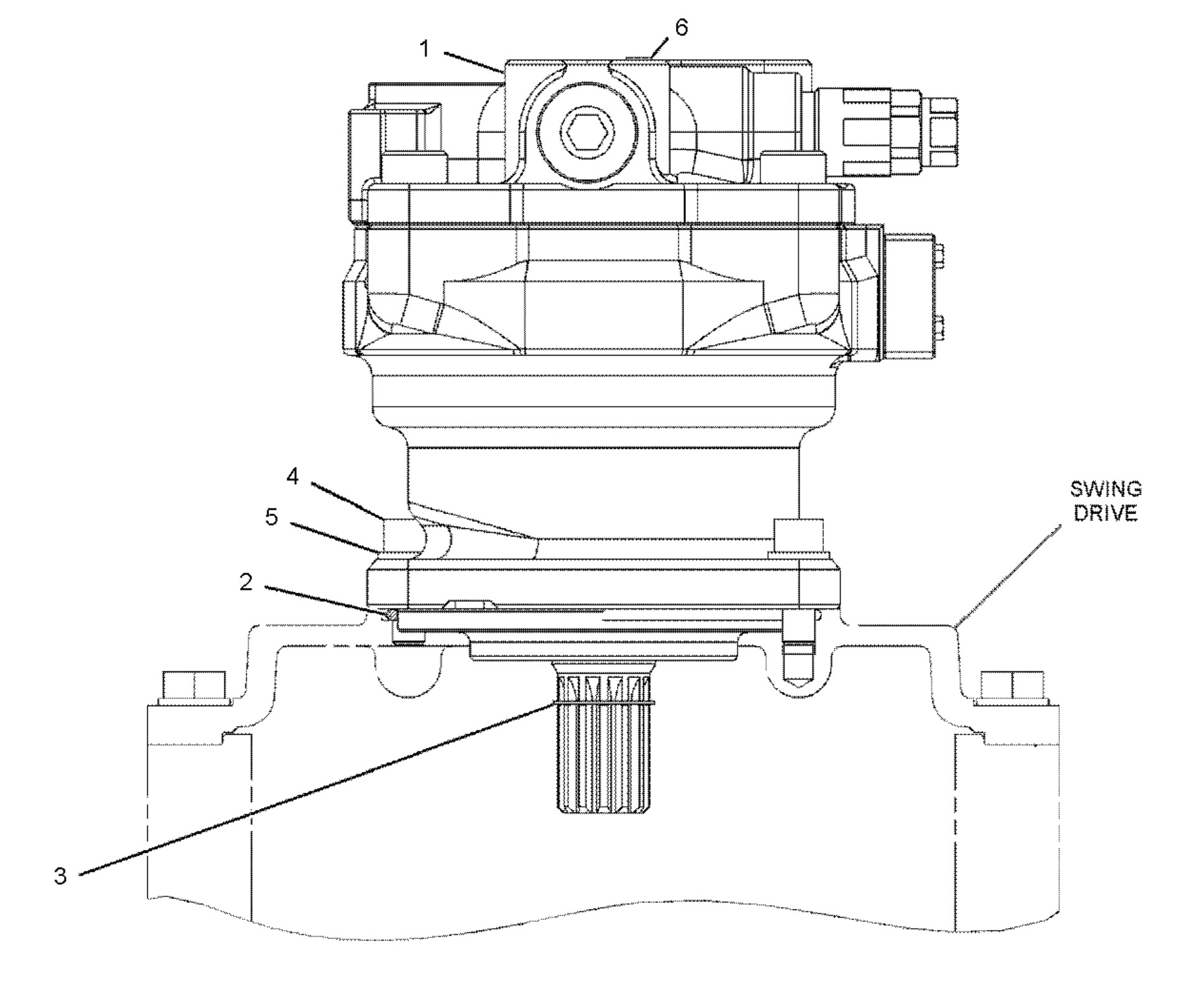 Hydraulic Excavator Swing Motor Assy For E374D Swing Device Assy 295-9434