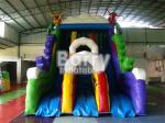 PVC Tarpaulin Rainbow Commercial Inflatable Water Slides For Kids