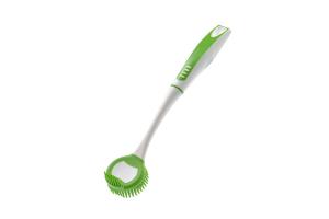 China Kitchen Brush Scrubber Bottle Washer Brush Rubber Grip Handle Non Scratch Soft Bristles factory