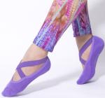 Cotton Yoga Grip Socks With Belt Pilates Fitnnes Custom Yoga Socks Anti Slip