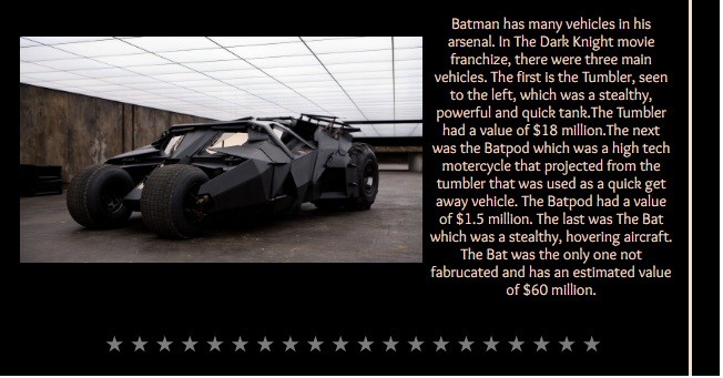 event party deco batman's car model car motor as decoration statue in shop/ mall /event celebrity activity