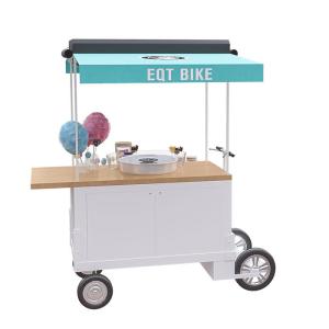 China Large Storage Mobile Snack Cart With Easy Cleaning 304 Stainless Steel Worktable factory