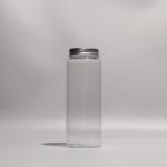 500ml Clear Plastic PET Bottle For Juice / Nut Storage With Custom Logo