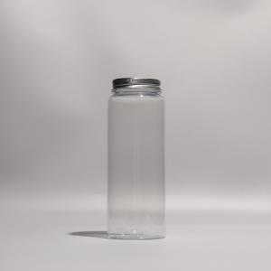 China Round PET Plastic Bottles BPA Free Takeaway Juice Bottles With Aluminum Caps Or Plastic Caps factory