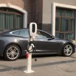 220V Wall Mounted EV Charger 1 Phase Vehicle Charging Point 3.5m Cable