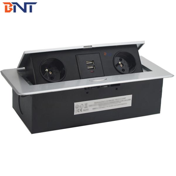 Zinc Alloy Material Tabletop Pop Up Hidden Outlet Keep Product In Stock With