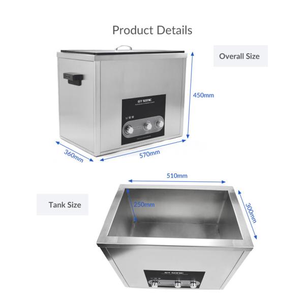 600w Professional Ultrasonic Cleaner For Removing Grime Dirt Degrease