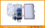 Ftth / Fttx Mini Plastic Wall Mount 4 PortS Drop Cable Fiber Optic Termination