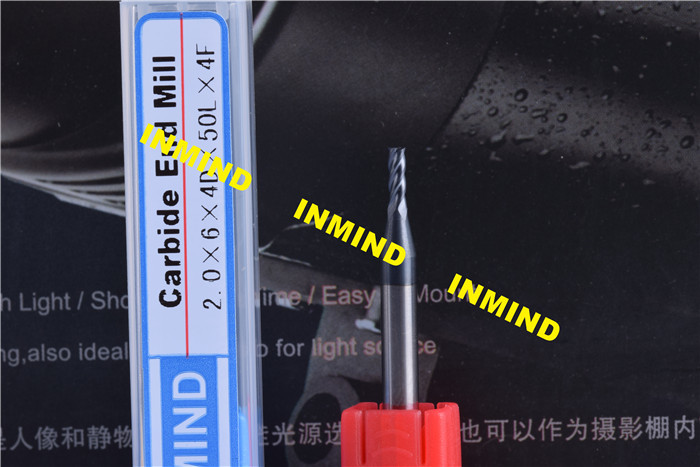 0.1mm - 0.9mm Carbide Micro End Mill with TiSiN Coating High Hardness