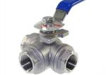 Low Torque Manual Sanitary Ball Valves External Surface Sand Blasting Finishing