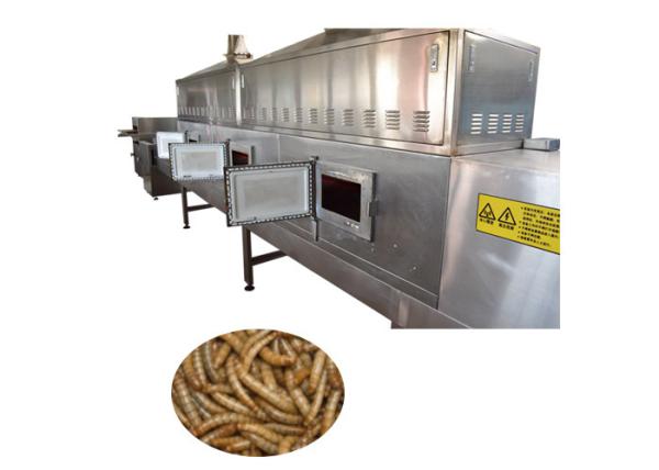 Tunnel Continuous Black Soldier Fly Larvae Microwave Drying Machine High