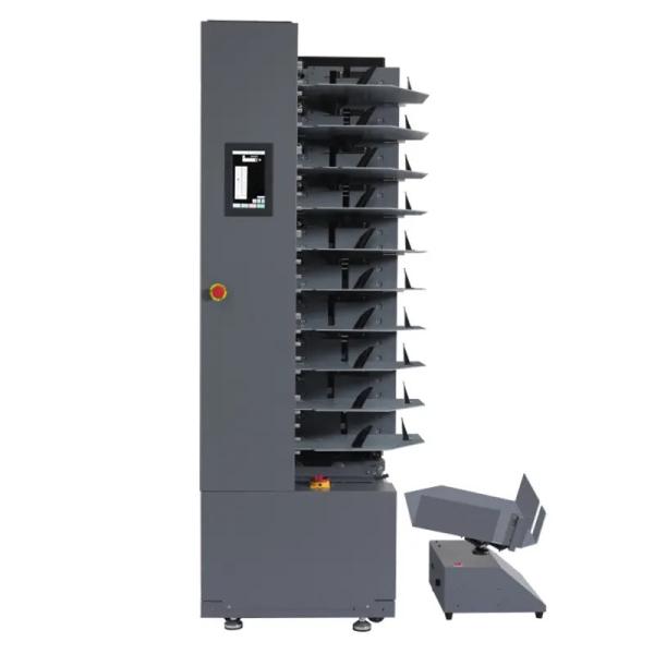 10 Trays Air Suction Automatic Paper Sheet Book Booklet Gathering Machine