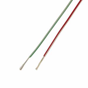 China FEP Insulation Silver Plated Copper Wire White Green Double Color factory