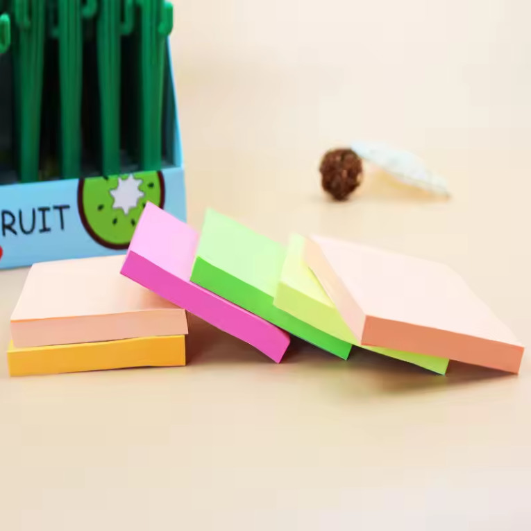 Paper Custom Sticky Note Pad Self Adhesive Multi Coloured Sticky Notes With