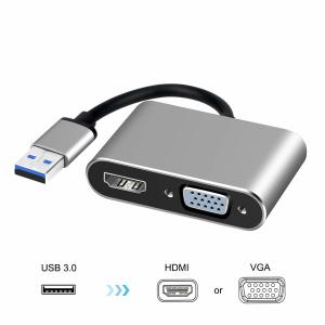 China USB 3.0 to  VGA Adapter,USB to VGA/ Adaptor,1080P Converter Support  VGA Sync Output,for Windows7/8/10 factory