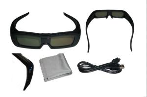 China IR Active Shutter 3D Glasses Rechargeable Universal 120Hz 86kPa - 106kPa factory