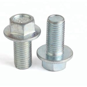 China DIN6921 Flange Shoulder Bolt Black Hex Bolt With Flange on sale