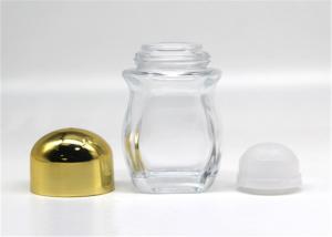 China 50ml Refillable Glass Roller Bottles Deodorant Containers For Essential Oil factory