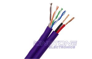 China UTP CAT5E Figure 8 Cable for IP Camera 24AWG BC PE Jacket for Outdoor Use factory
