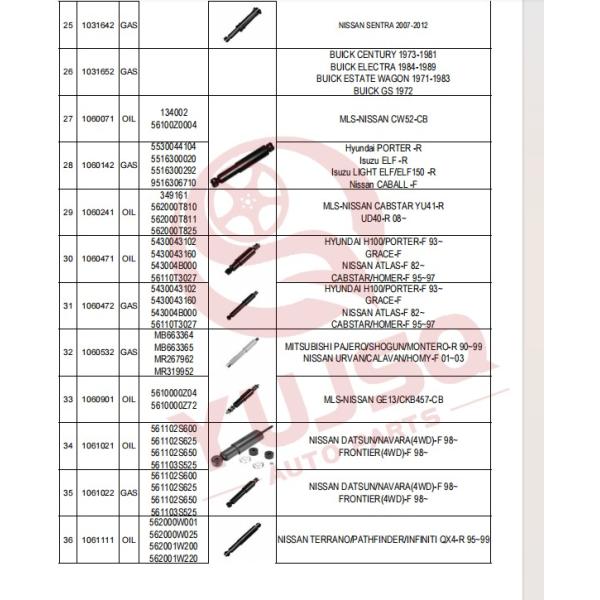 Nissan Shock Absorber 54302-6LA0D for SYLPHY B18Z 2019-2023