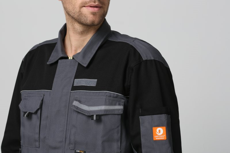Concealed Front YKK Zip Multi Pocket Work Jacket With Flap