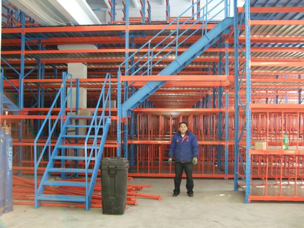 Warehouse Mezzanine Heavy Duty Metal Shelving 300kg - 4000kgs Capacity Powder