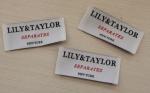 30D Yarns Printed Clothing Labels Washable For Gifts , 8cm x 2cm