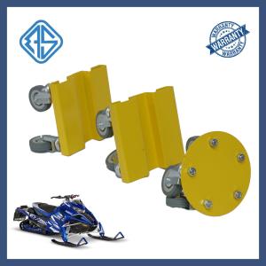 China V Sled Ski Snowmobile Wheel Dollies 3 Pcs Lightweight Yellow Color Snowmobile Roller Set factory