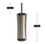304 Stainless Steel Strong Cleaning Soft Brushing Toilet Brush Free Standing
