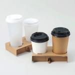 Kraft Paper Cup Holder Disposable Packing Insulation Corrugated Kraft Paper Cup