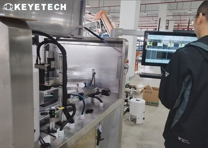 Empty Bottle Vision Automated Inspection Machine Systems High Speed 5 Megapixels