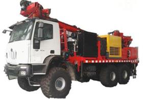 China Full Hydraulic Top Drive 400M 89mm Seismic Drilling Rig factory