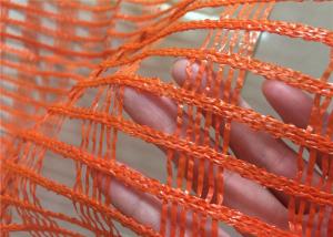China Yellow Orange Striping Snow Warning Net Used In Building Bridge Warp Knitted Weaving Type factory
