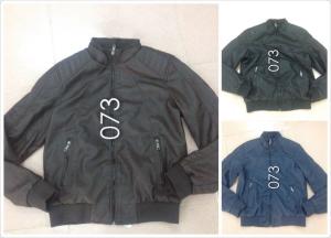 China 073 Men's pu fashion jacket coat stock factory