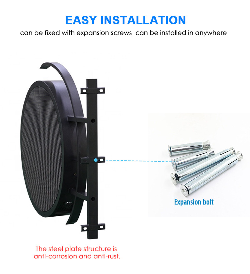 Outdoor P4.68 Round LED Sign , Circular Led Logo Display