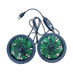 Rechargeable Jacket Cooling Fan And Battery In One Type C 5000mah battery operated fan suitable for 90mm clothes hole