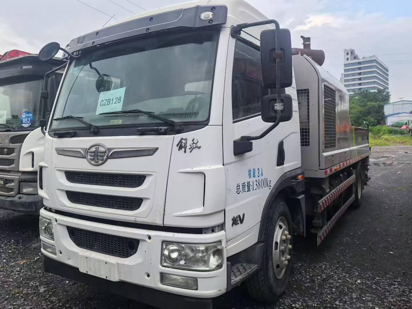 Used Line Pump stationary pump Truck 2019 Zoomlion 10022 Diesel Pumping Concrete Machine