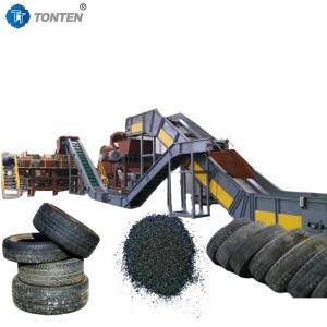 China Used Rubber Scrap Tire Shredder Crushing Recycling Machine factory